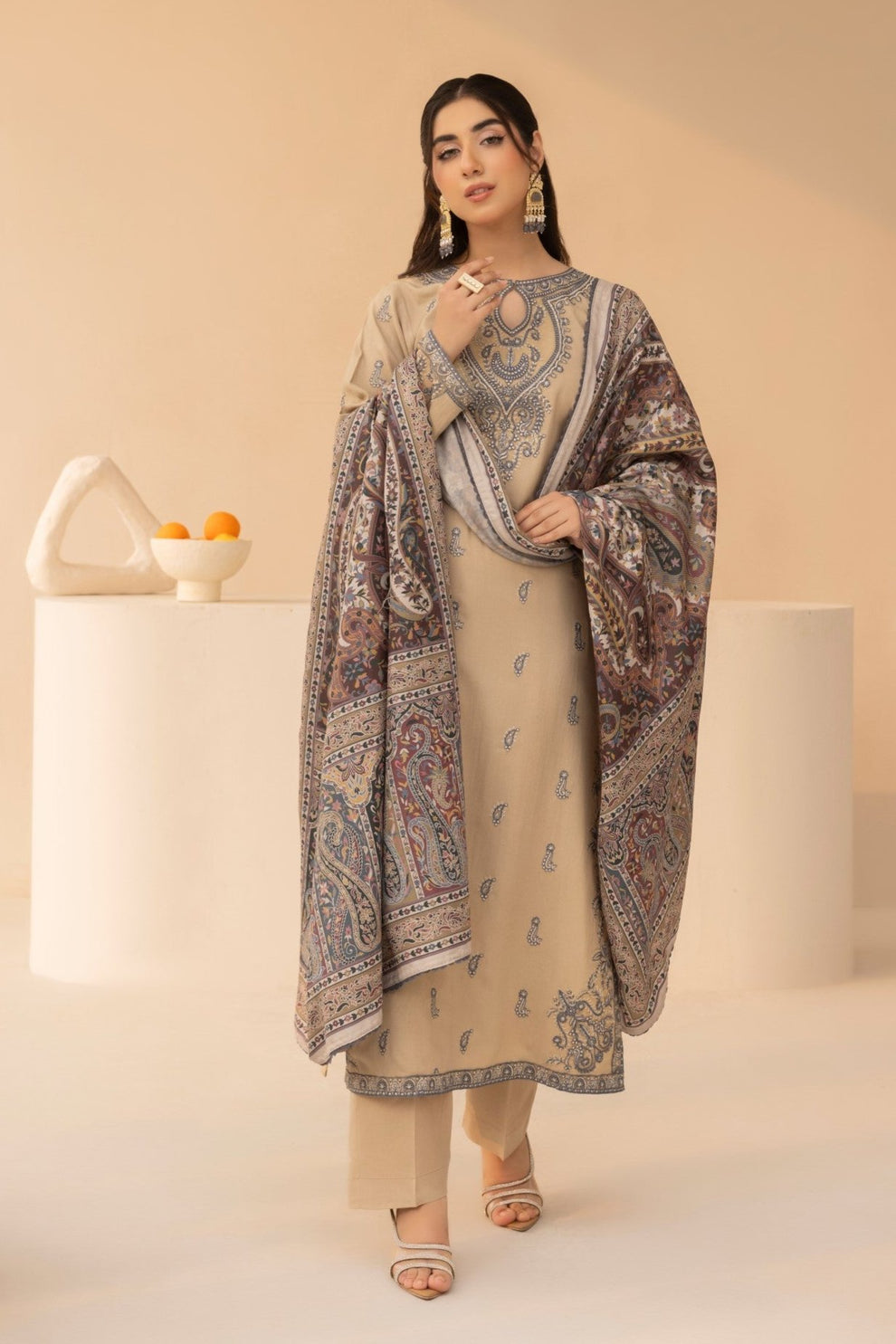 Mohagni | Winter Collection |  MWD-04 by Dhanak - Designer Dress - Type: Ladies Clothes - Available at Libayah - 100% Original