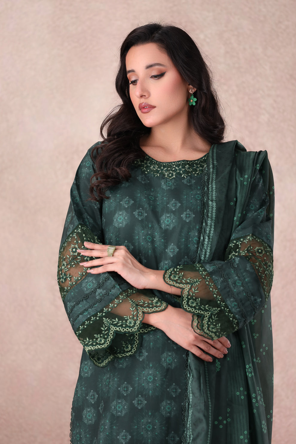 Mohagni | Winter Collection |  PLS-142 3PC by Mohagni - Designer Dress - Type: Ladies Clothes - Available at Libayah - 100% Original