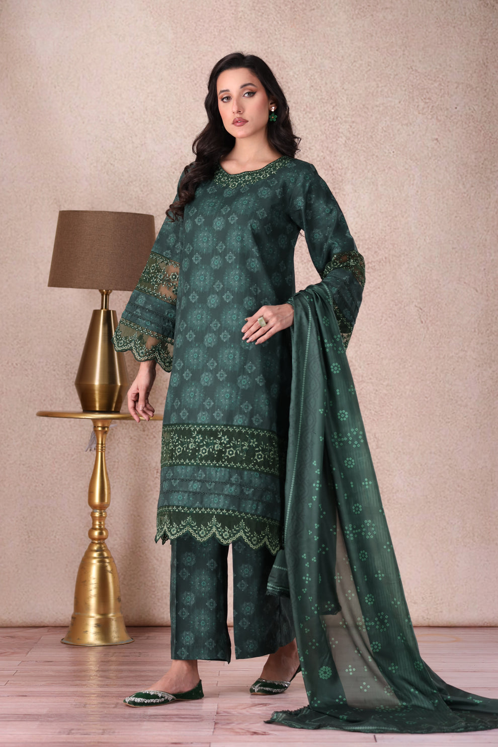 Mohagni | Winter Collection |  PLS-142 3PC by Mohagni - Designer Dress - Type: Ladies Clothes - Available at Libayah - 100% Original