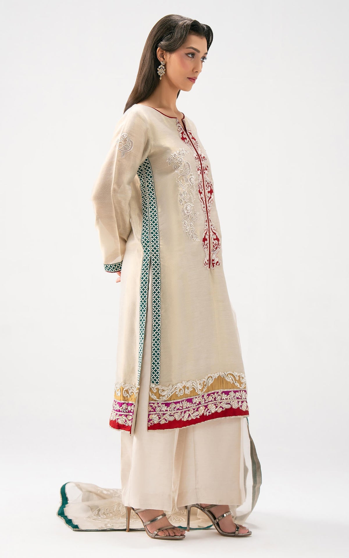 Afrozeh | Basic Pret 26 RTW | NACRE by Afrozeh - Designer Dress  - Type : Ladies Clothes - Available at Libayah - 100% Original 