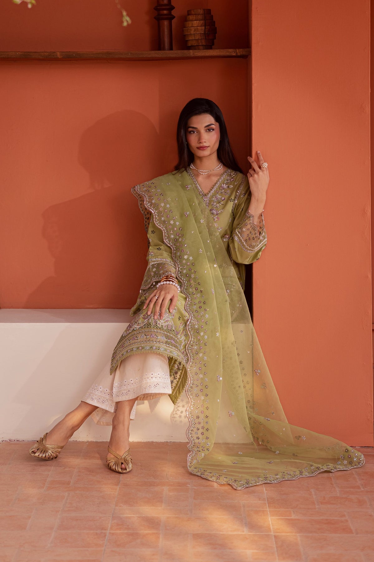 Batik | Festive Eid 26 | Mor Bagh - by Libayah - Registered Vendor of : Batik - 100% Original Designer Dress