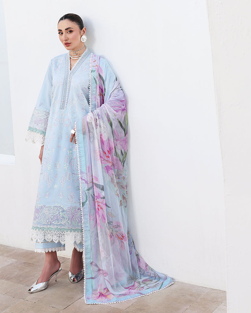 Roheenaz | Floral Reverie Luxury Lawn | Morning Petal by Roheenaz - Designer Dress  - Type : Ladies Clothes - Available at Libayah - 100% Original 