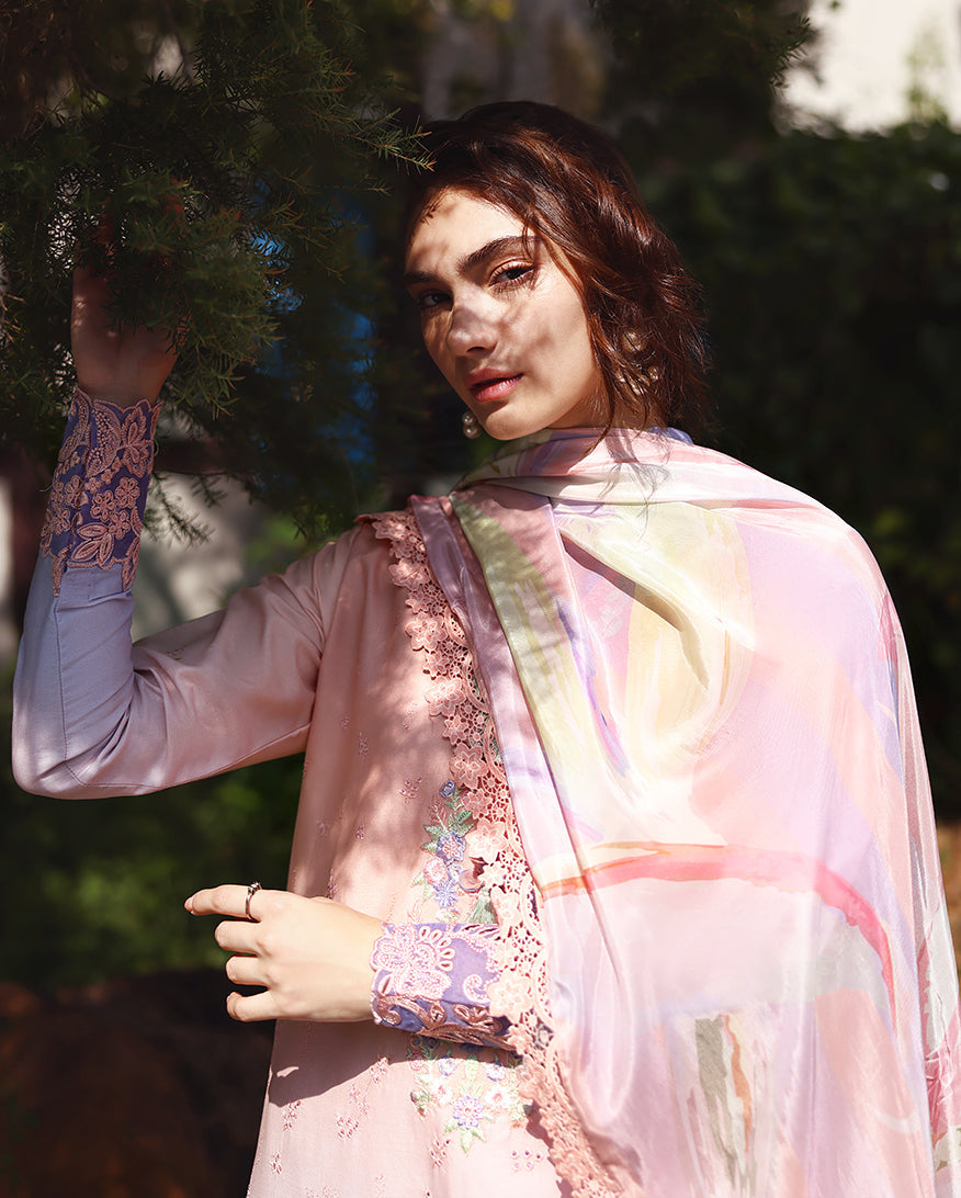 Mushq | Solace Ombre Chikankari | Morning Veil - by Libayah - Registered Vendor of : Mushq - 100% Original Designer Dress