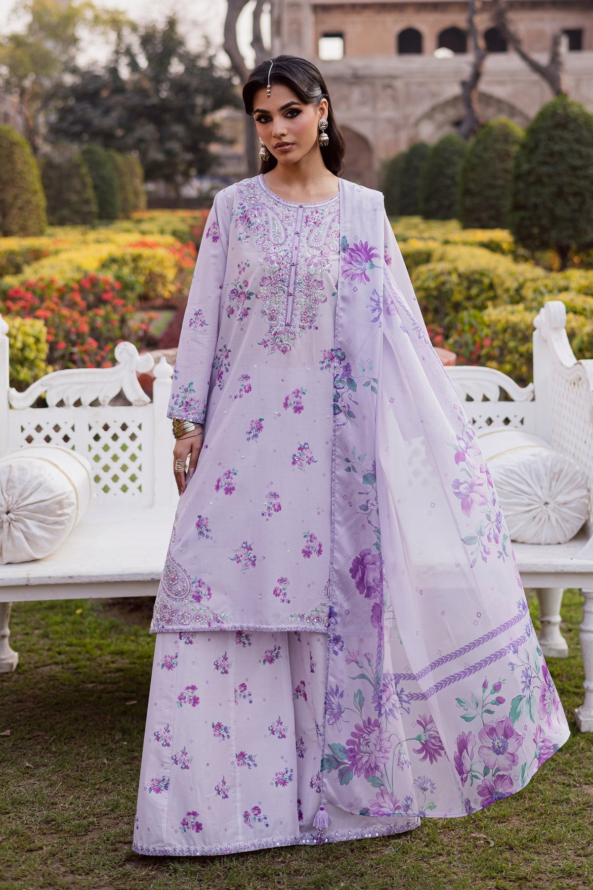 Batik | Festive Eid 26 | Morticia Lilac by Batik - Designer Dress  - Type : Ladies Clothes - Available at Libayah - 100% Original 