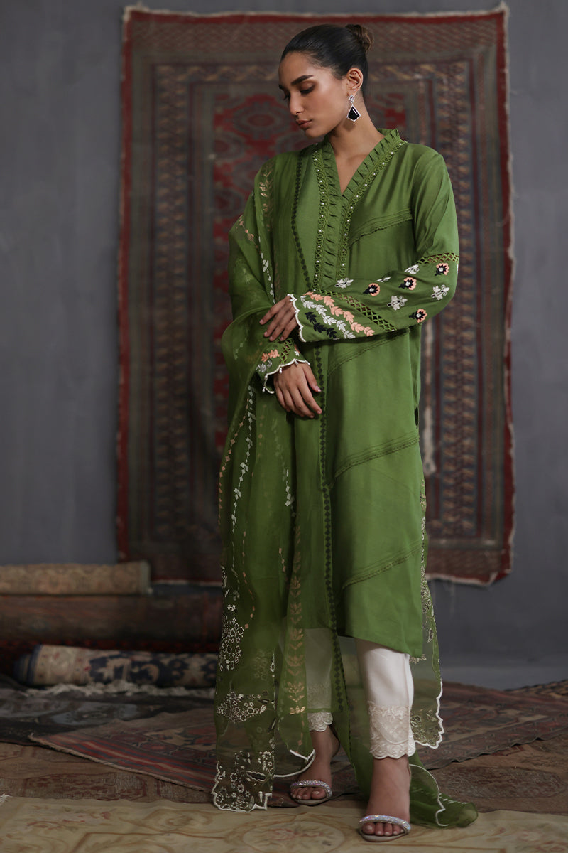 Sana Abbas | Luxury Pret | Moss by Sana Abbas - Designer Dress - Type: Ladies Clothes - Available at Libayah - 100% Original