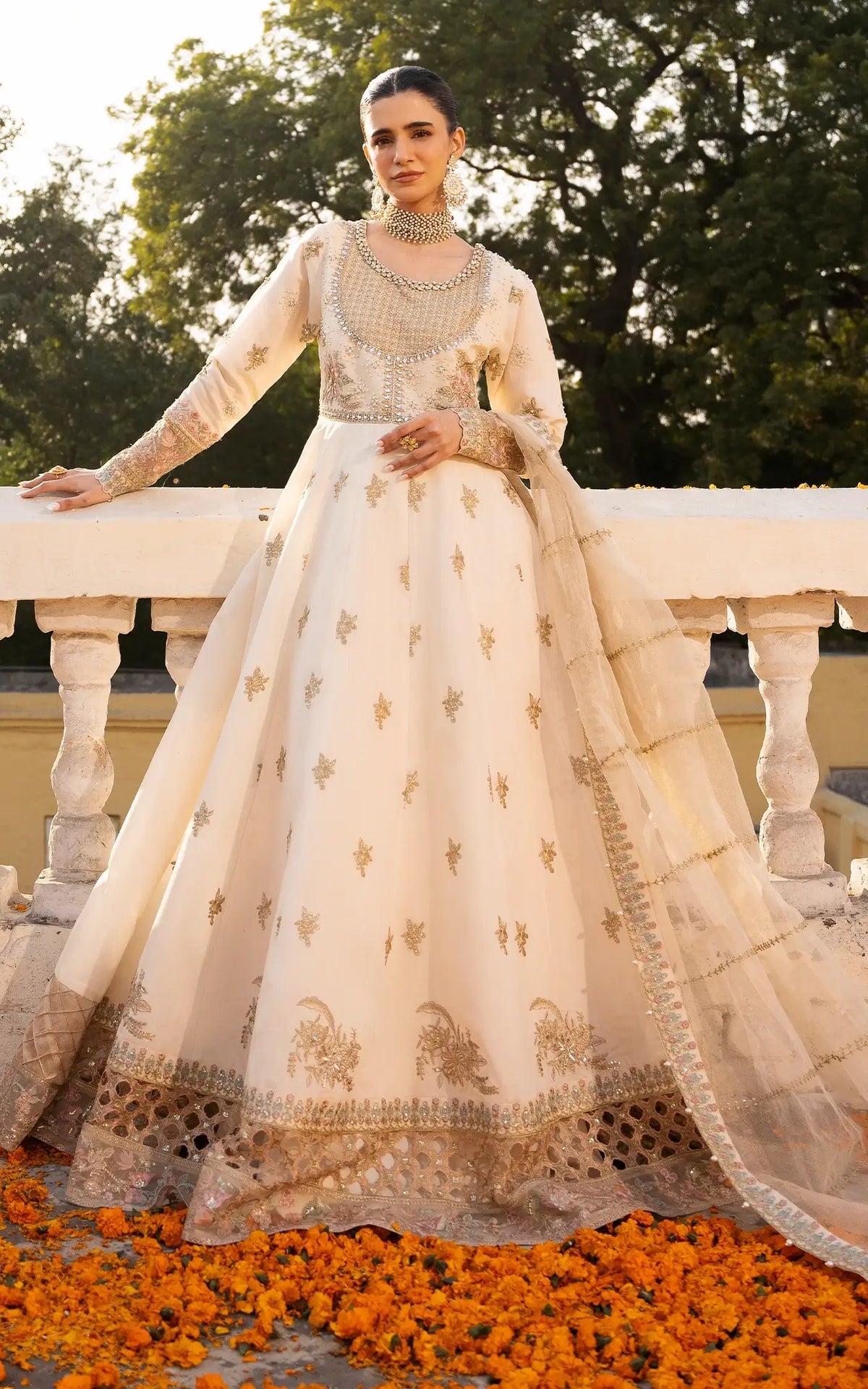 Asifa and Nabeel | Sunehri Eid 25 | Motia-(SEF25-08) by Asifa and Nabeel - Designer Dress - Type: Ladies Clothes - Available at Libayah - 100% Original