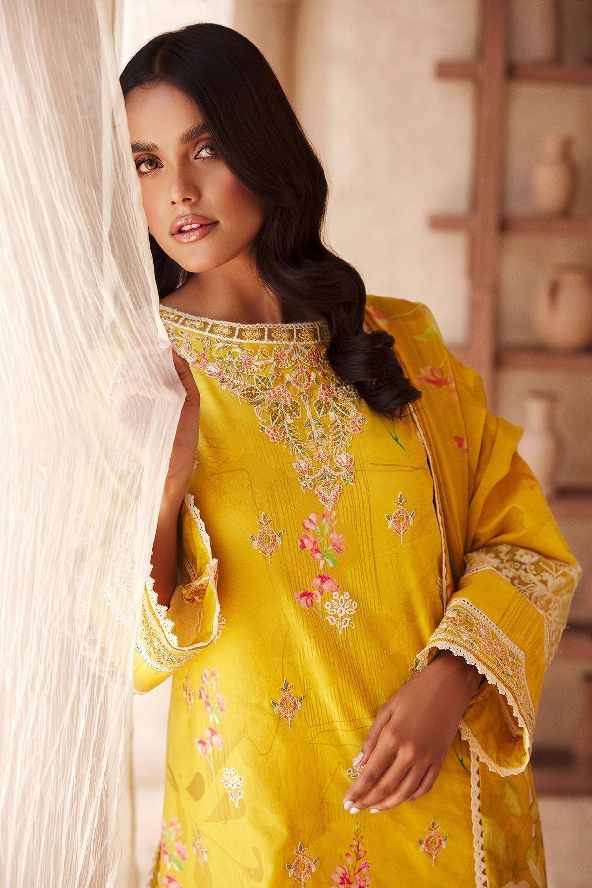 Motifz | Amal Luxury Lawn | 3741 by Motifz - Designer Dress - Type: Ladies Clothes - Available at Libayah - 100% Original