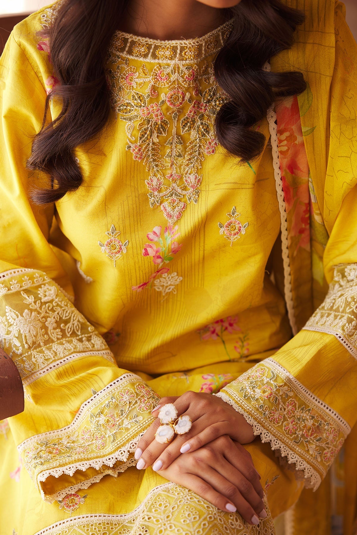 Motifz | Amal Luxury Lawn | 3741 by Motifz - Designer Dress - Type: Ladies Clothes - Available at Libayah - 100% Original