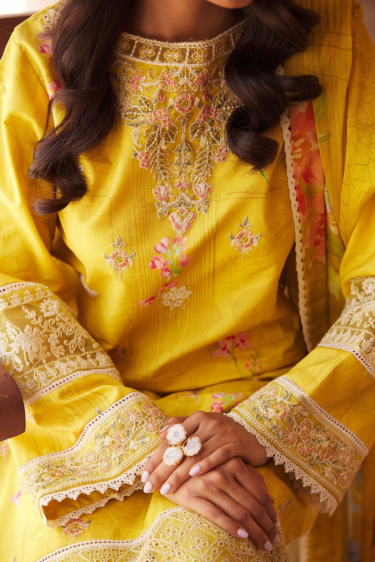 Motifz | Amal Luxury Lawn | 3741 by Motifz - Designer Dress - Type: Ladies Clothes - Available at Libayah - 100% Original