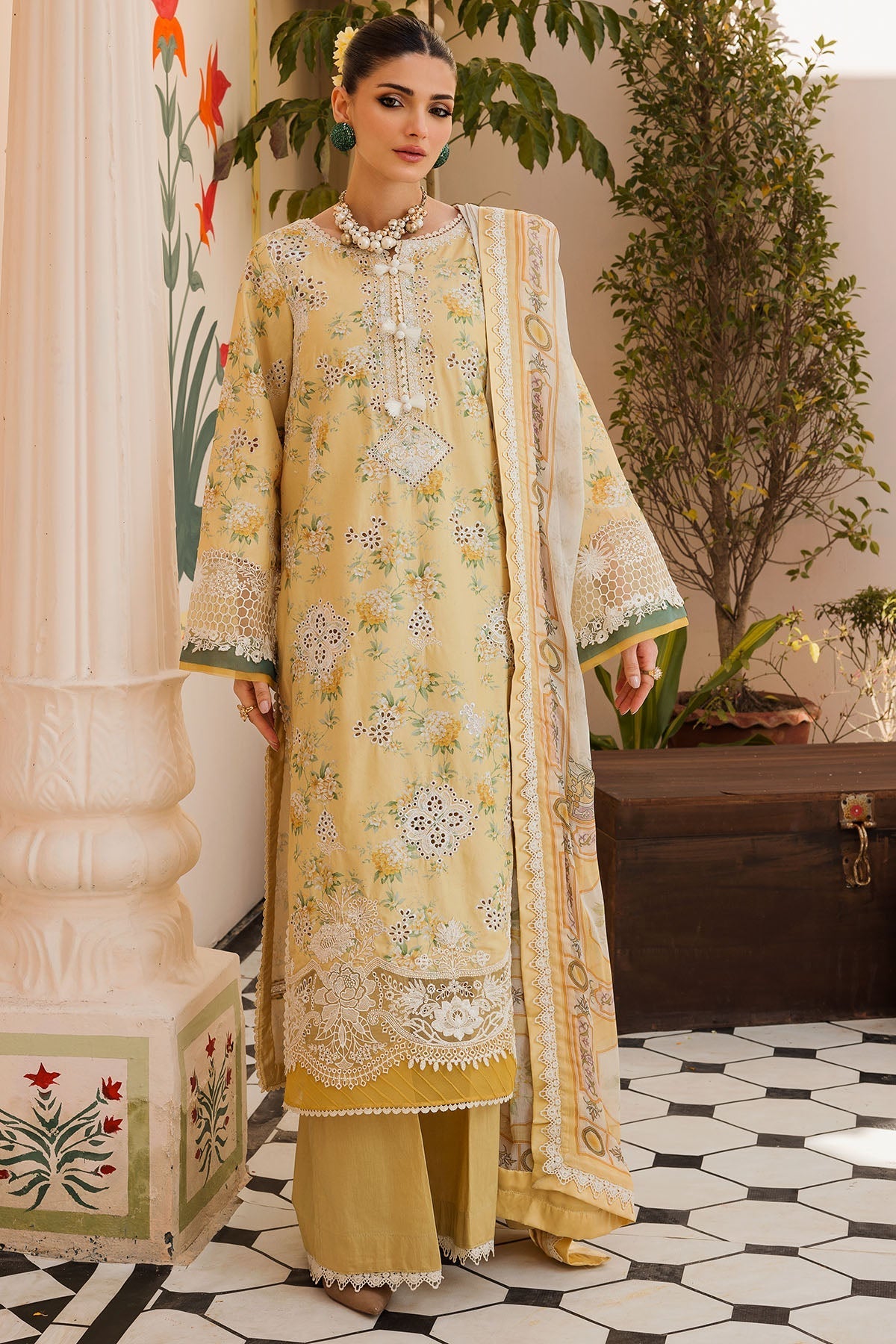 Motifz | Amal Luxury Lawn | 4623 by Motifz - Designer Dress - Type: Ladies Clothes - Available at Libayah - 100% Original