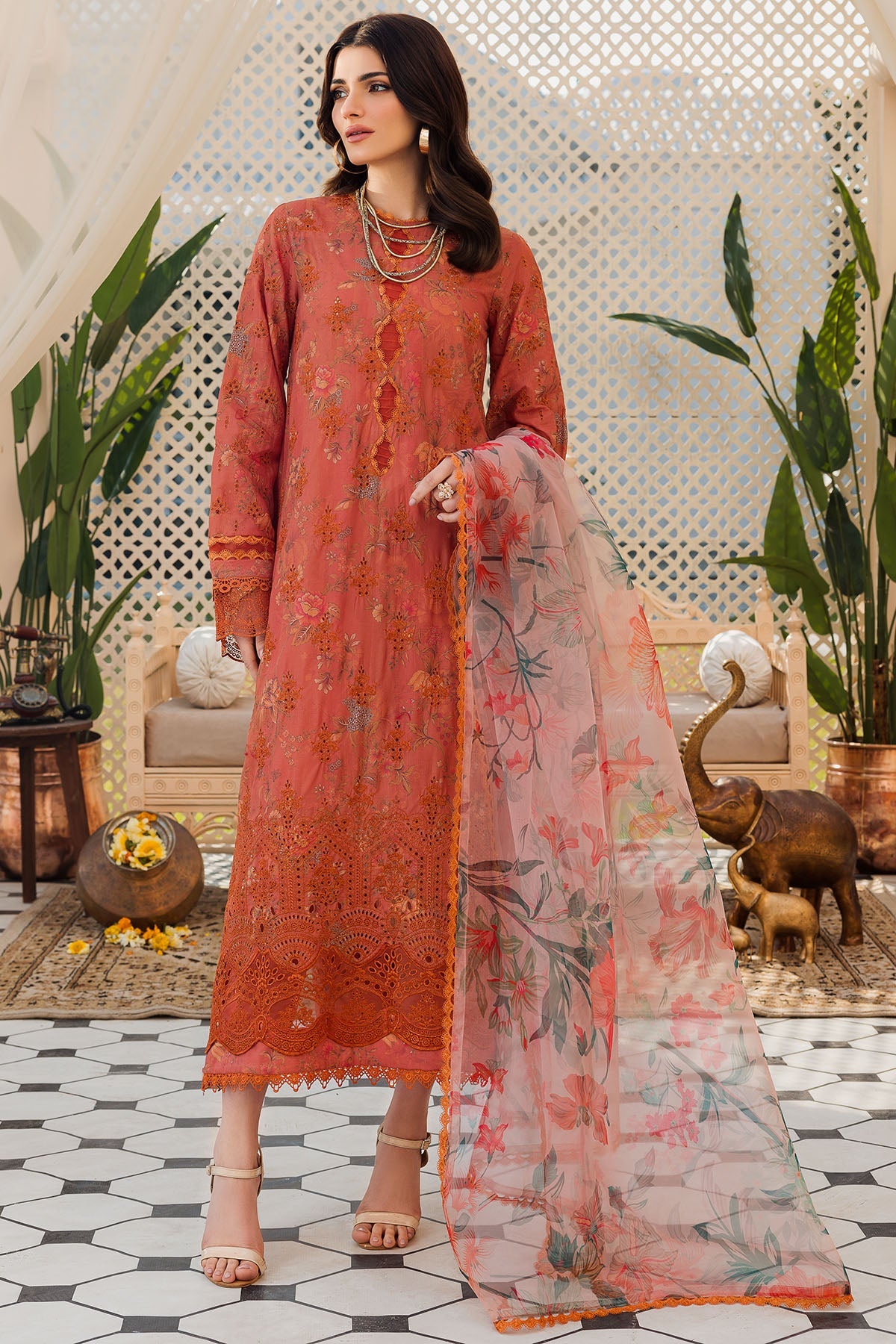 Motifz | Amal Luxury Lawn | 4626 by Motifz - Designer Dress - Type: Ladies Clothes - Available at Libayah - 100% Original