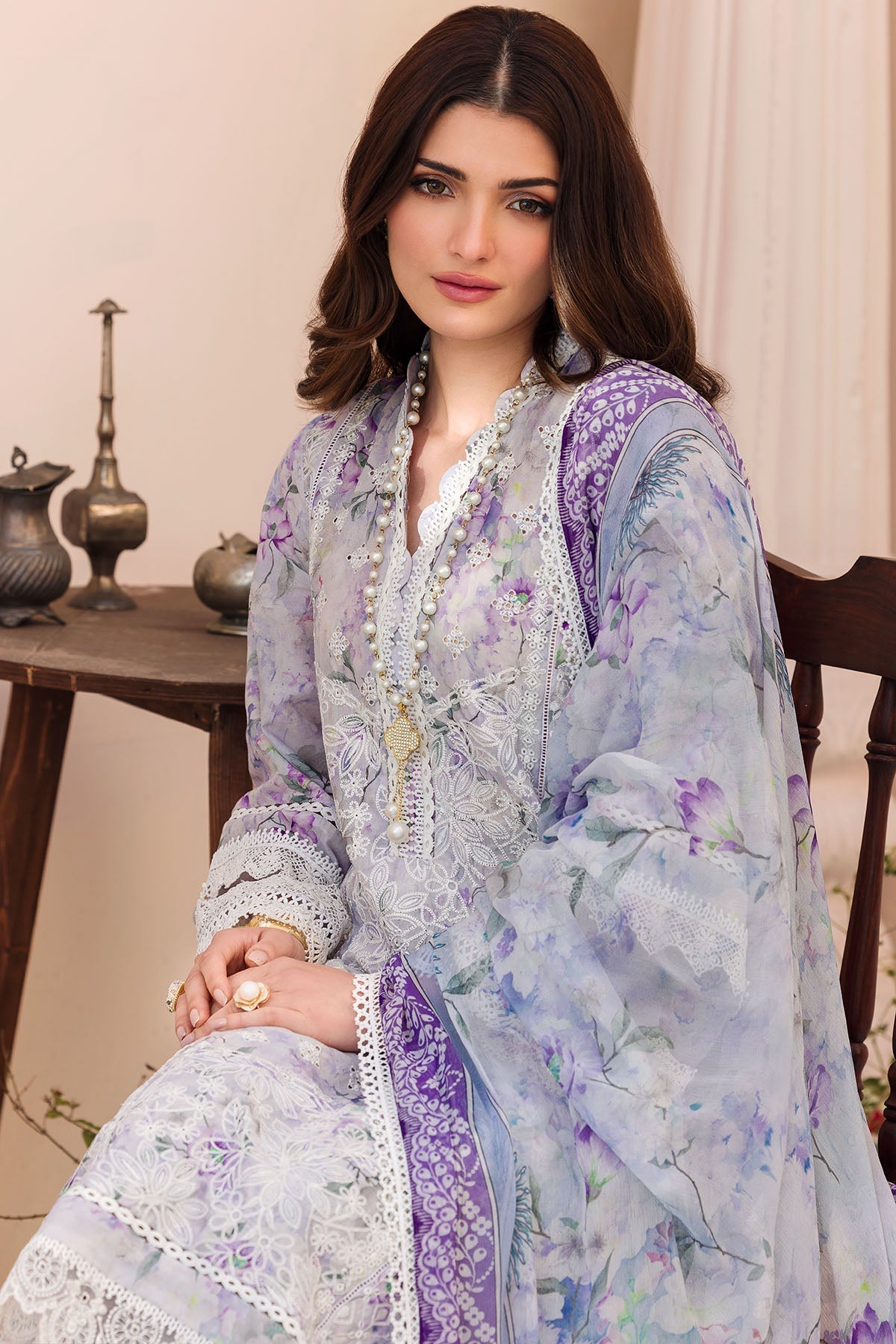 Motifz | Amal Luxury Lawn | 4628 by Motifz - Designer Dress - Type: Ladies Clothes - Available at Libayah - 100% Original