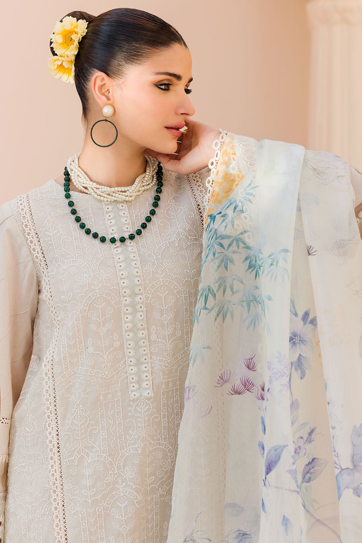 Motifz | Amal Luxury Lawn | 4629 by Motifz - Designer Dress - Type: Ladies Clothes - Available at Libayah - 100% Original