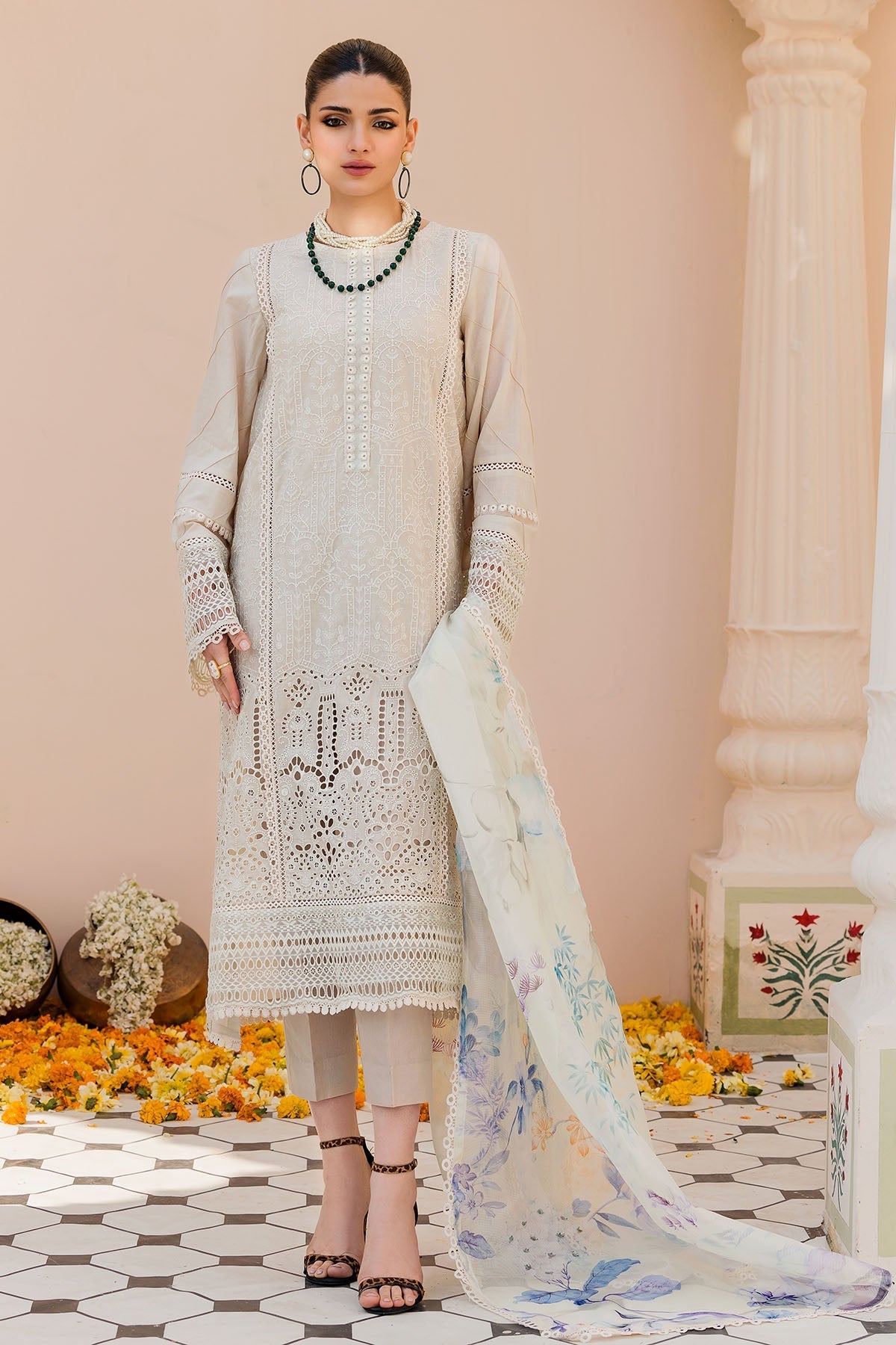 Motifz | Amal Luxury Lawn | 4629 by Motifz - Designer Dress - Type: Ladies Clothes - Available at Libayah - 100% Original
