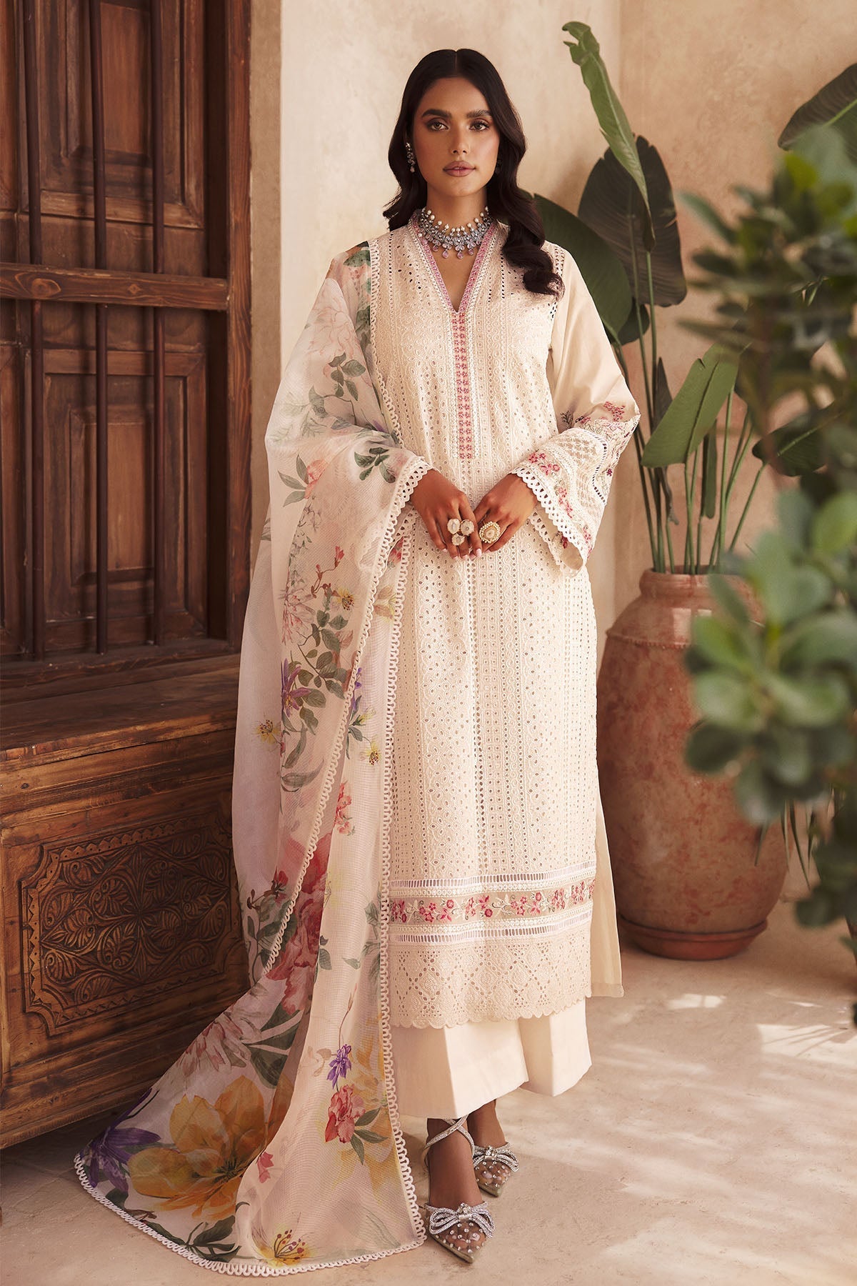 Motifz | Amal Luxury Lawn | 3744 by Motifz - Designer Dress - Type: Ladies Clothes - Available at Libayah - 100% Original