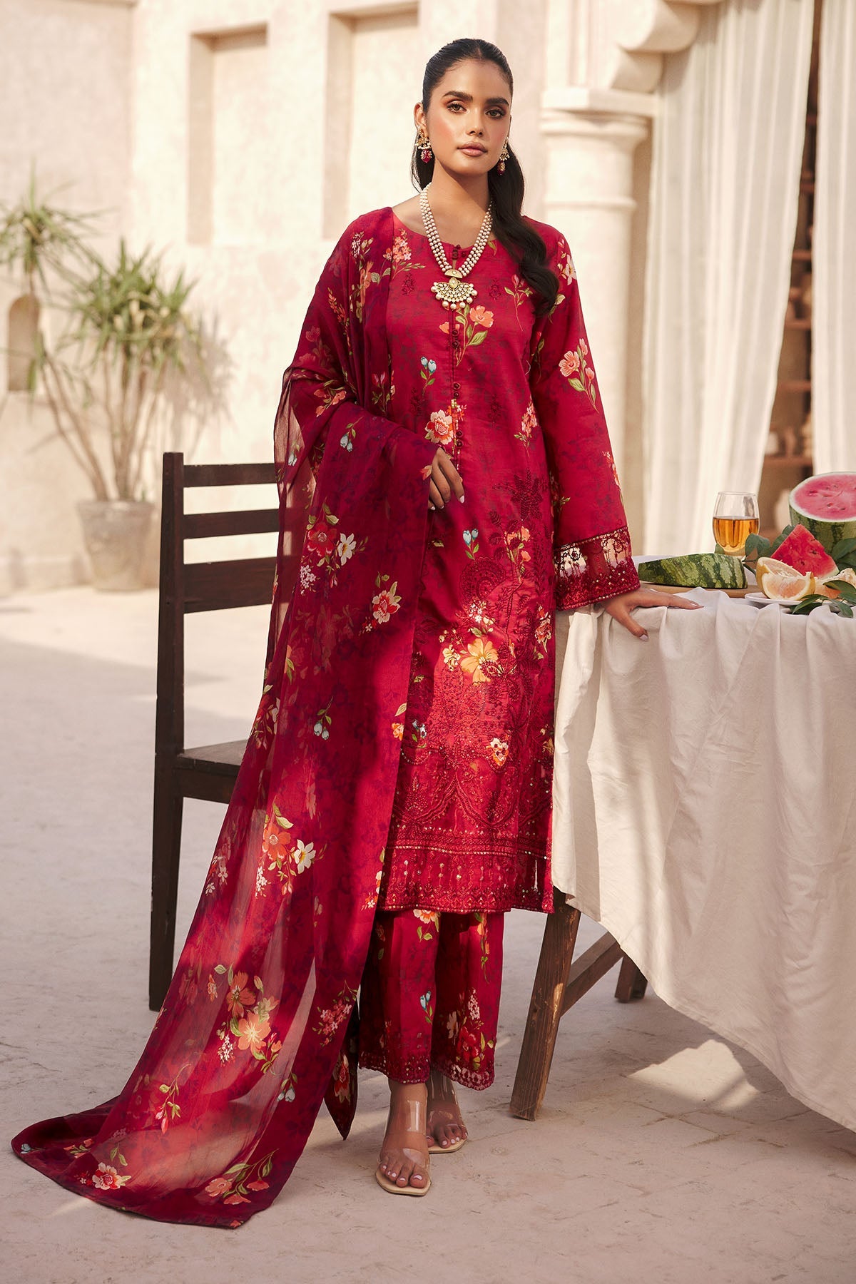 Motifz | Amal Luxury Lawn | 3740 by Motifz - Designer Dress - Type: Ladies Clothes - Available at Libayah - 100% Original
