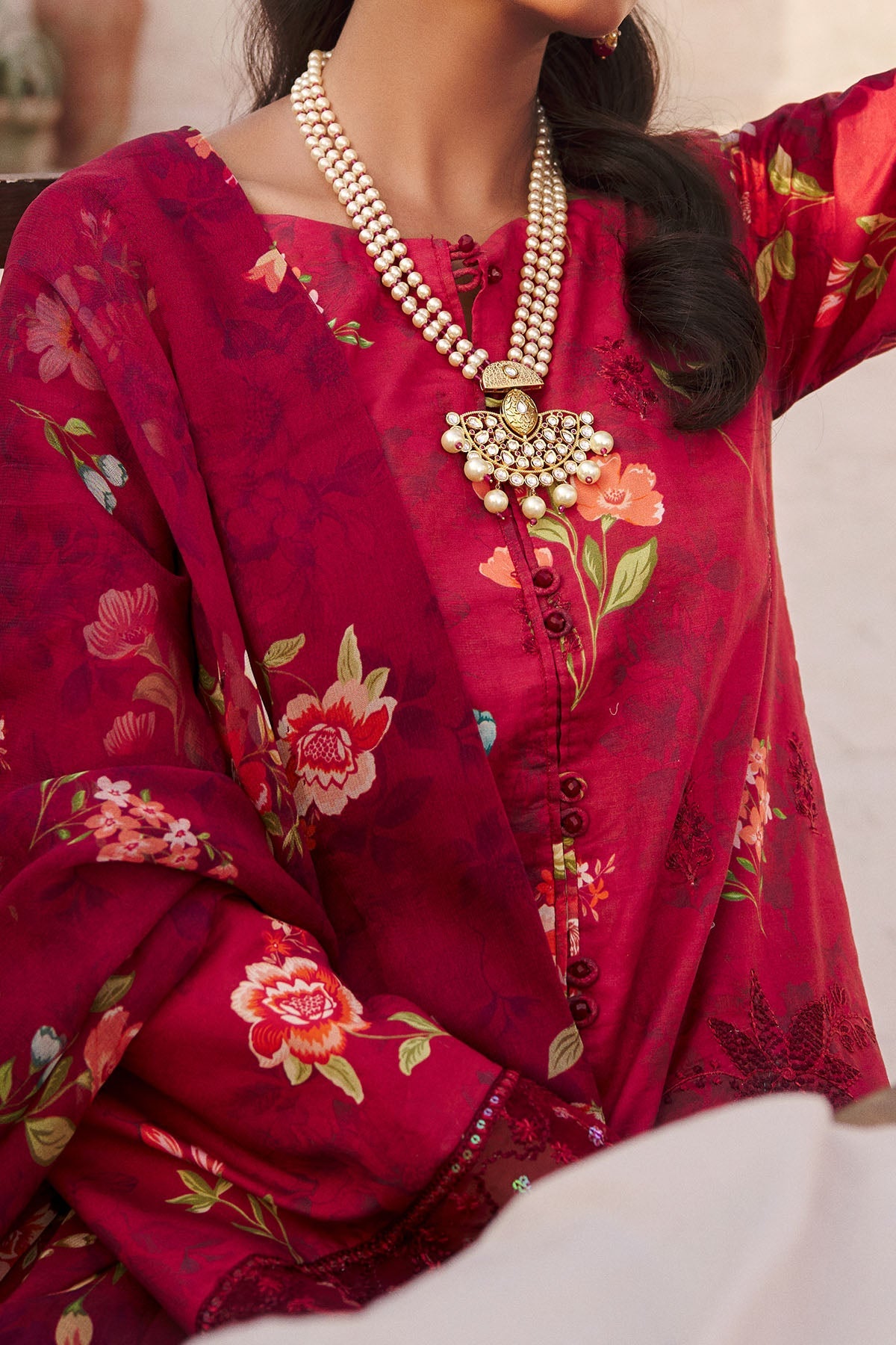 Motifz | Amal Luxury Lawn | 3740 by Motifz - Designer Dress - Type: Ladies Clothes - Available at Libayah - 100% Original