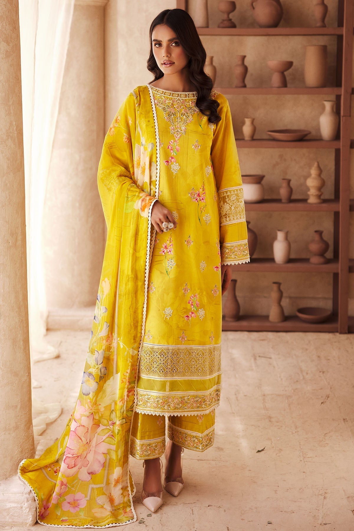 Motifz | Amal Luxury Lawn | 3741 by Motifz - Designer Dress - Type: Ladies Clothes - Available at Libayah - 100% Original