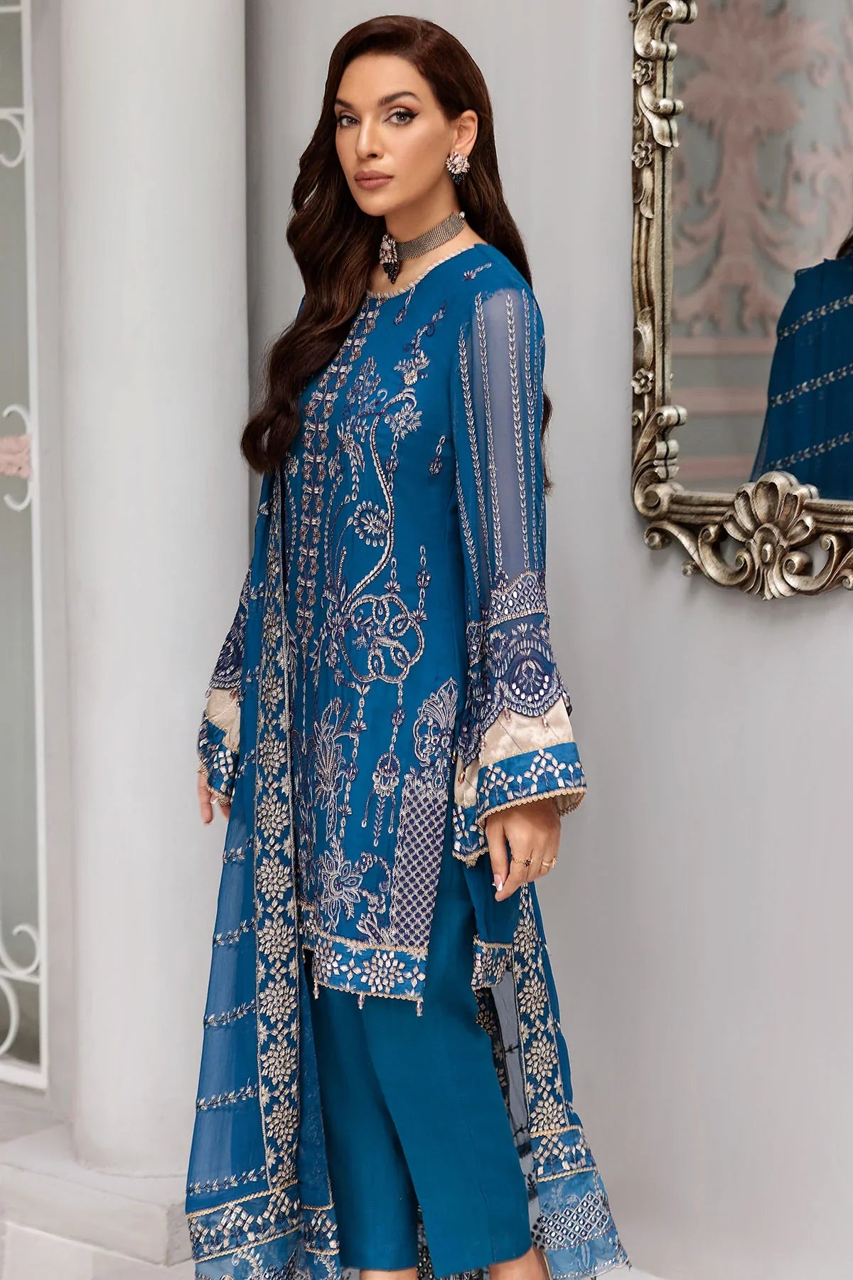 Motifz | Premium Embroidered Formals 24 | 3395 by Motifz - Designer Dress - Type: Ladies Clothes - Available at Libayah - 100% Original