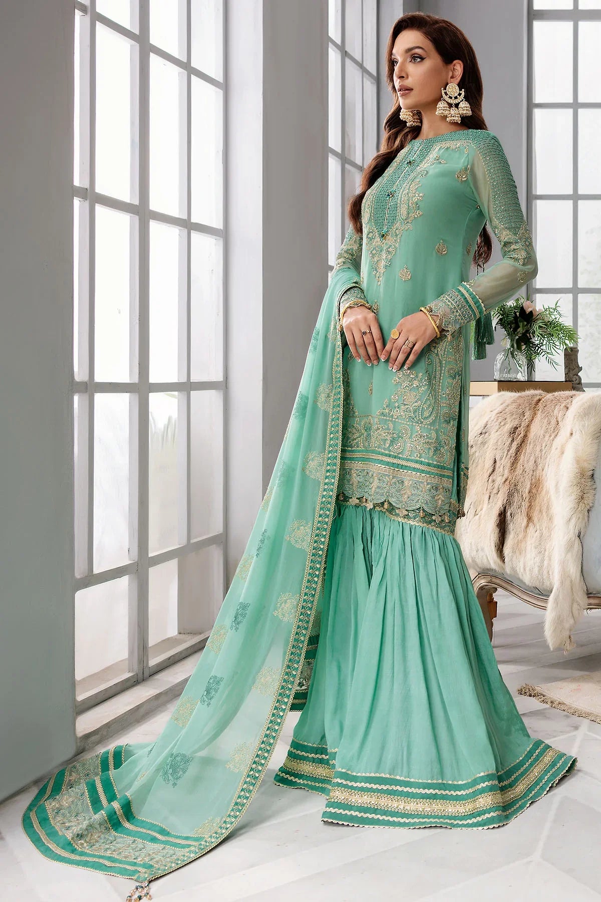 Motifz | Premium Embroidered Formals 24 | 3396 by Motifz - Designer Dress - Type: Ladies Clothes - Available at Libayah - 100% Original