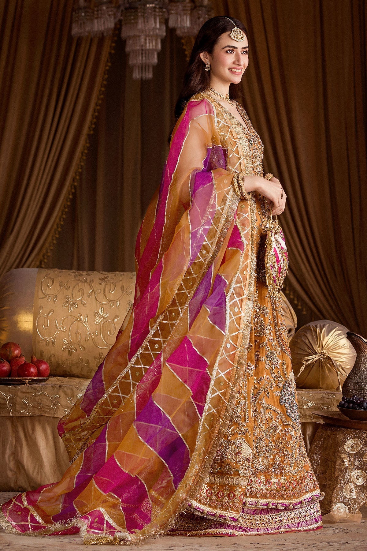 Motifz | Bridal Couture | 0010-SANGEET by Motifz - Designer Dress - Type: Ladies Clothes - Available at Libayah - 100% Original