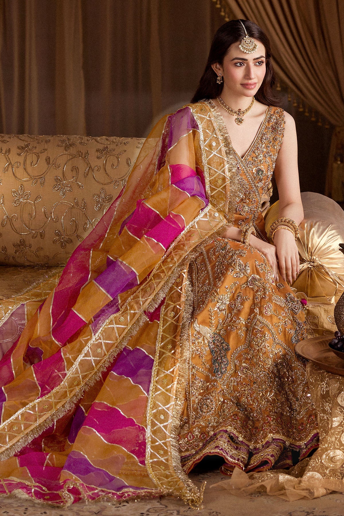 Motifz | Bridal Couture | 0010-SANGEET by Motifz - Designer Dress - Type: Ladies Clothes - Available at Libayah - 100% Original
