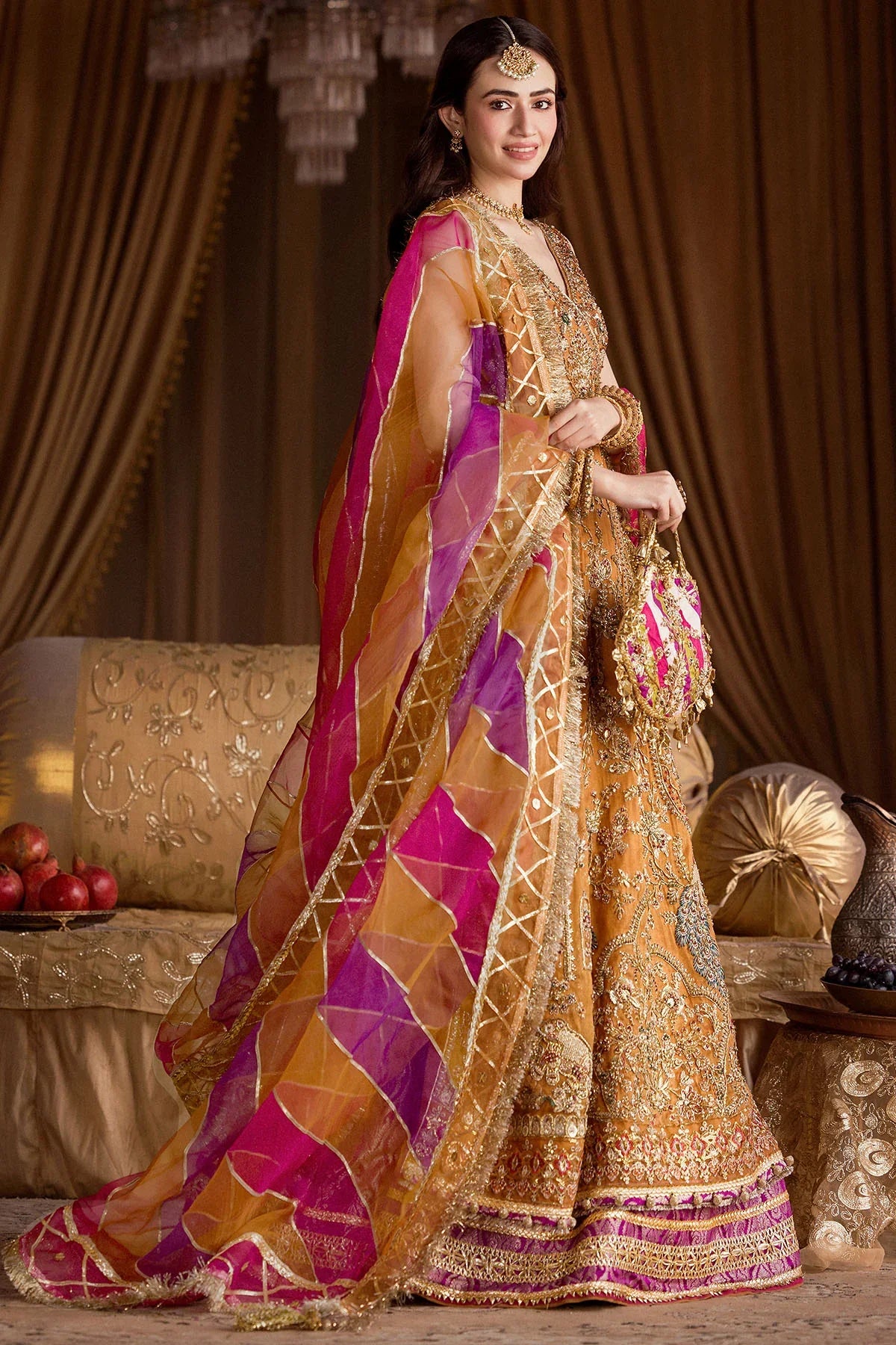 Motifz | Bridal Couture | 0010-SANGEET by Motifz - Designer Dress - Type: Ladies Clothes - Available at Libayah - 100% Original