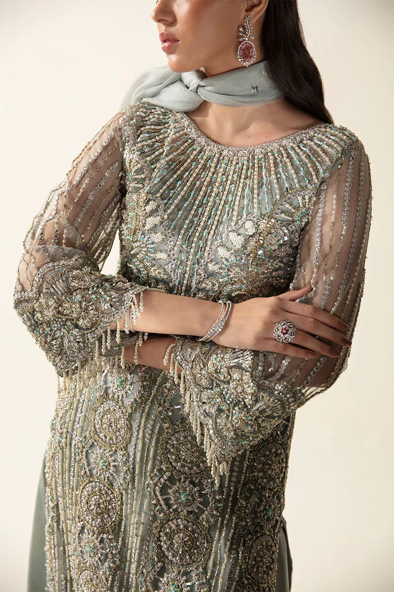 Mushq | Fleur Luxury Eid Pret | Meline by Mushq - Designer Dress  - Type : Wedding Dress - Available at Libayah - 100% Original 