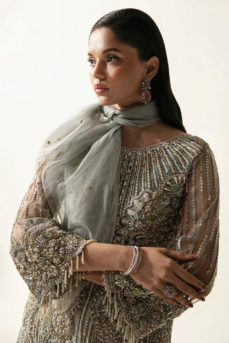 Mushq | Fleur Luxury Eid Pret | Meline by Mushq - Designer Dress  - Type : Wedding Dress - Available at Libayah - 100% Original 
