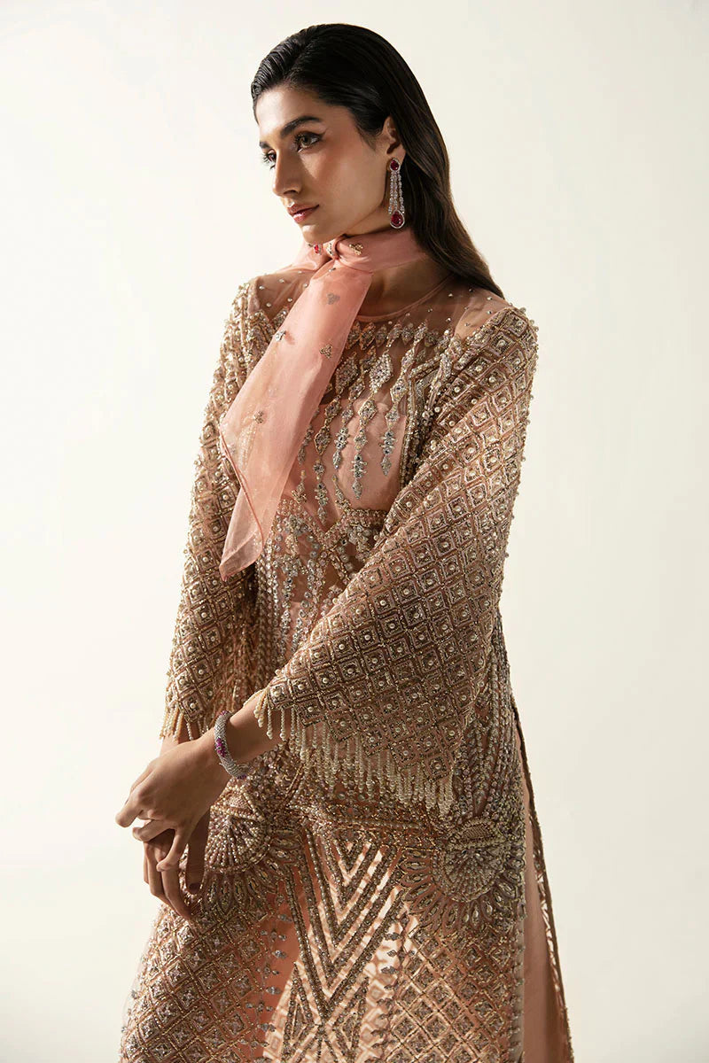 Mushq | Fleur Luxury Eid Pret | Zaria by Mushq - Designer Dress  - Type : Wedding Dress - Available at Libayah - 100% Original 