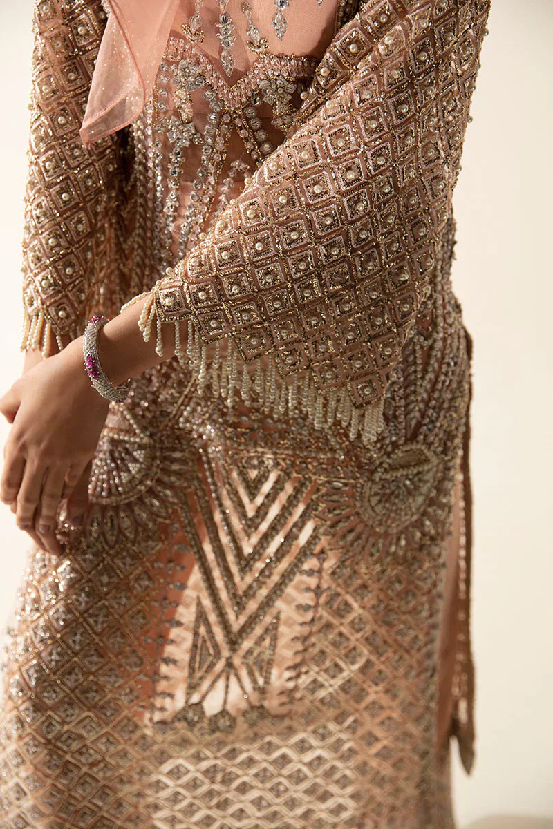 Mushq | Fleur Luxury Eid Pret | Zaria by Mushq - Designer Dress  - Type : Wedding Dress - Available at Libayah - 100% Original 