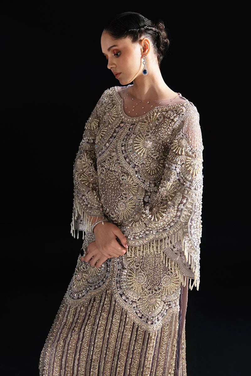 Mushq | Fleur Luxury Eid Pret | Nuru by Mushq - Designer Dress  - Type : Wedding Dress - Available at Libayah - 100% Original 
