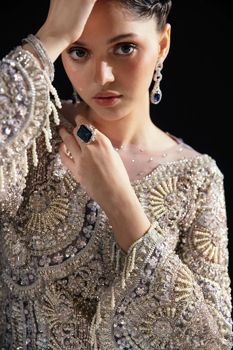 Mushq | Fleur Luxury Eid Pret | Nuru by Mushq - Designer Dress  - Type : Wedding Dress - Available at Libayah - 100% Original 