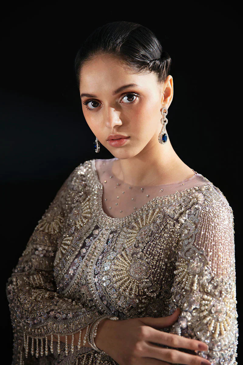 Mushq | Fleur Luxury Eid Pret | Nuru by Mushq - Designer Dress  - Type : Wedding Dress - Available at Libayah - 100% Original 