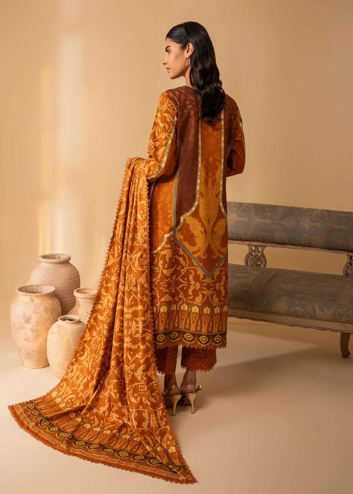Aabyaan | Izabel Prints Linen Edit 24 | LEILANI (AZ-04) by Aabyaan - Designer Dress - Type: Ladies Clothes - Available at Libayah - 100% Original