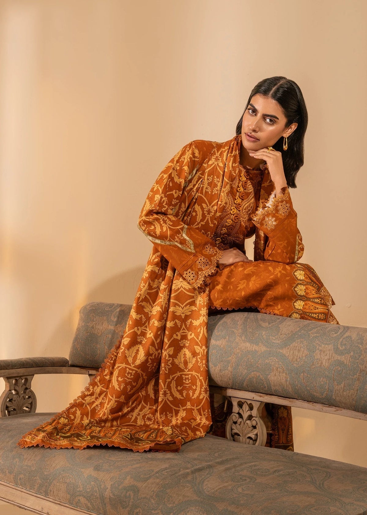 Aabyaan | Izabel Prints Linen Edit 24 | LEILANI (AZ-04) by Aabyaan - Designer Dress - Type: Ladies Clothes - Available at Libayah - 100% Original