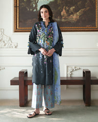 Roheenaz | Whispered Florals | Muted Rose - Designer Dress - Type : Ladies Clothes - Available at Libayah - 100% Original