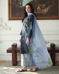 Roheenaz | Whispered Florals | Muted Rose - Designer Dress - Type : Ladies Clothes - Available at Libayah - 100% Original