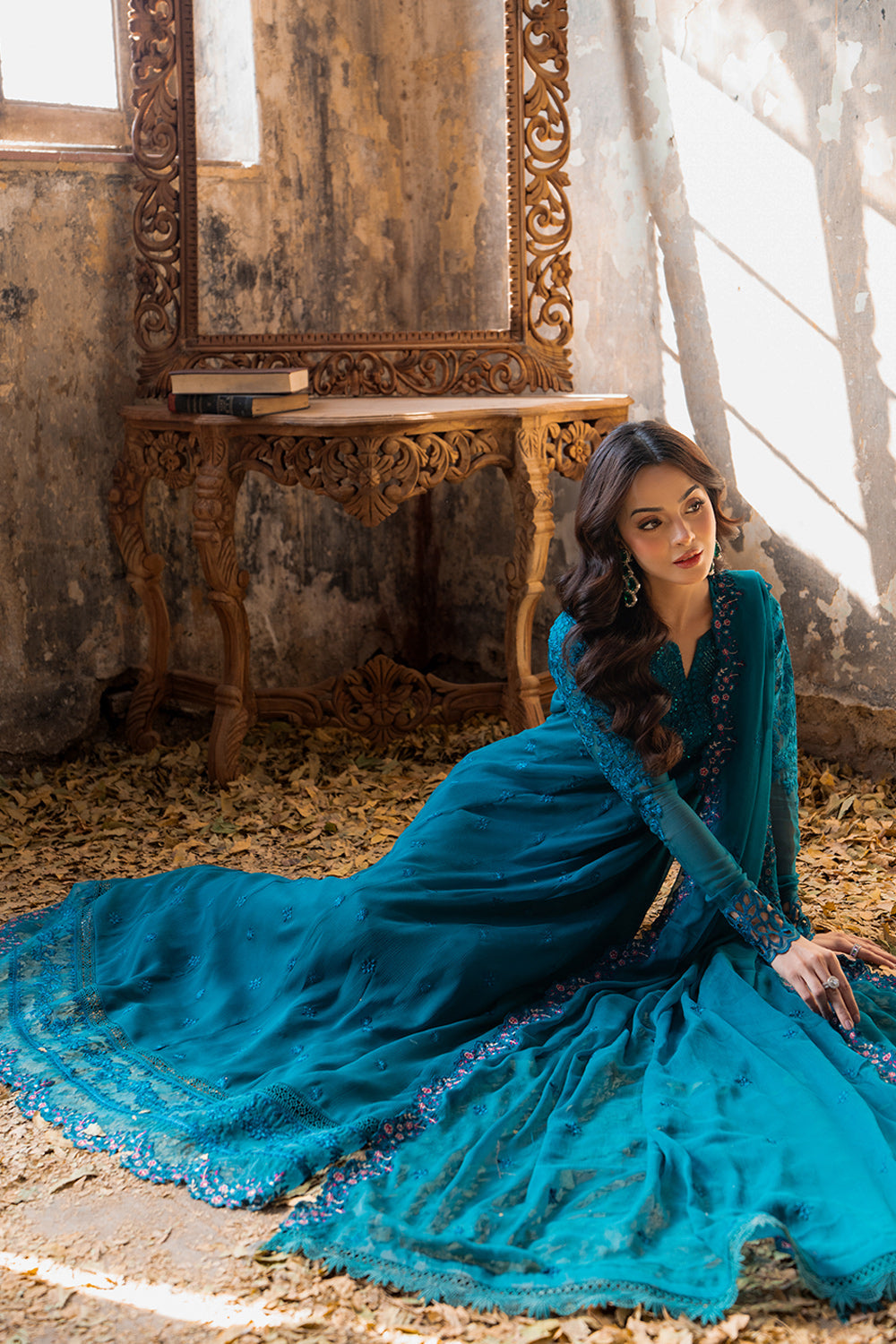 Azure | Ensembles | Mystic Teal by Azure - Designer Dress  - Type : Ladies Clothes - Available at Libayah - 100% Original 