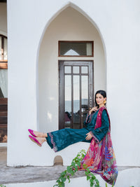Izel | Dareen Luxury Lawn 26 | Nashmia by Izel - Designer Dress - Type : Luxury Dress - Available at Libayah - 100% Original