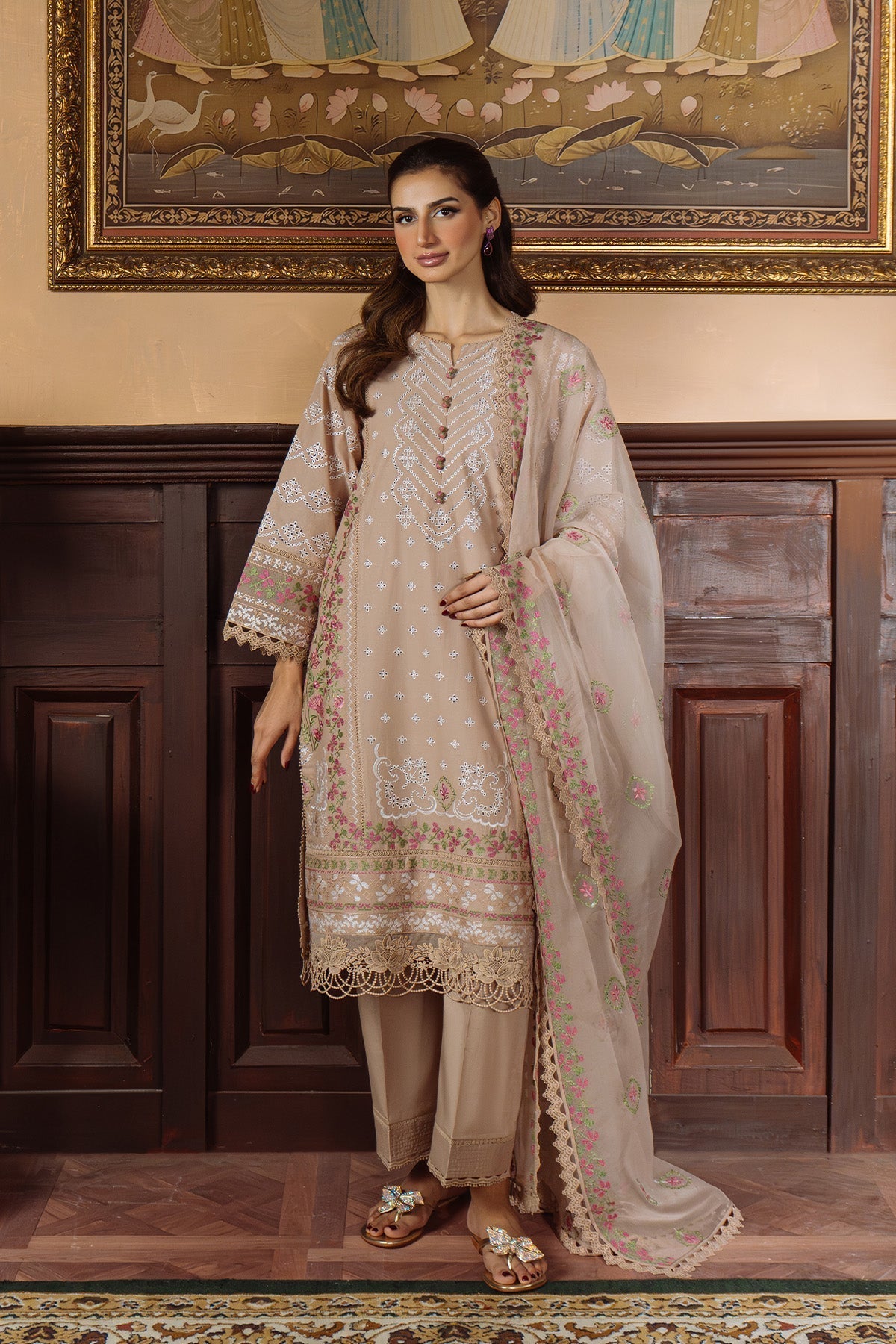 Sahar | Festive Edit Ready to Wear | Bronzed Beige - RTW by Sahar - Designer Dress - Type: Ladies Clothes - Available at Libayah - 100% Original