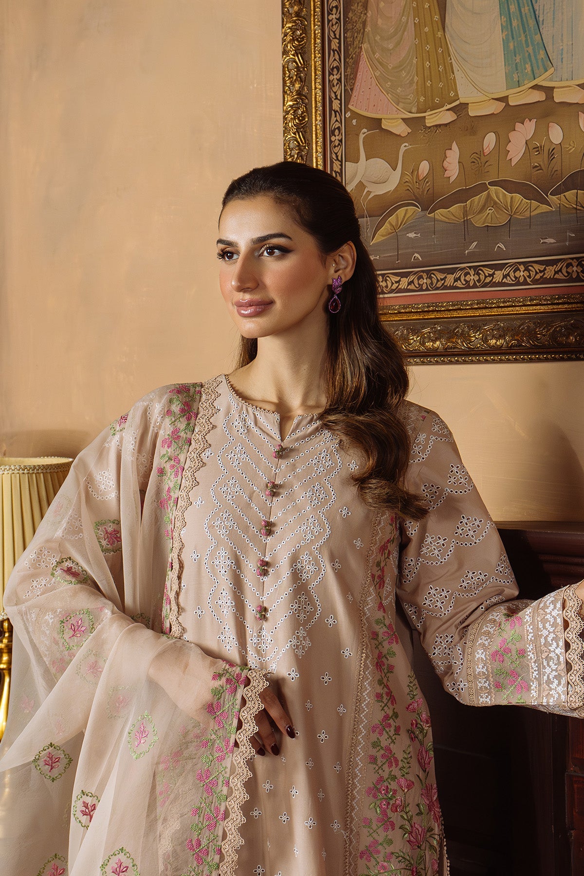 Sahar | Festive Edit Ready to Wear | Bronzed Beige - RTW by Sahar - Designer Dress - Type: Ladies Clothes - Available at Libayah - 100% Original