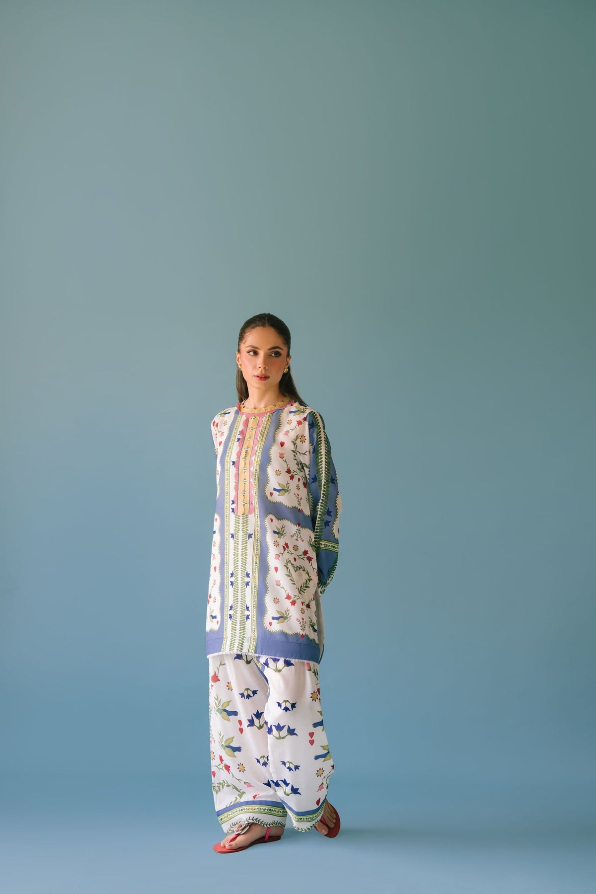 Sammy K | Lawn Pret 25 | flower bud by Sammy K - Designer Dress  - Type : Ladies Clothes - Available at Libayah - 100% Original 