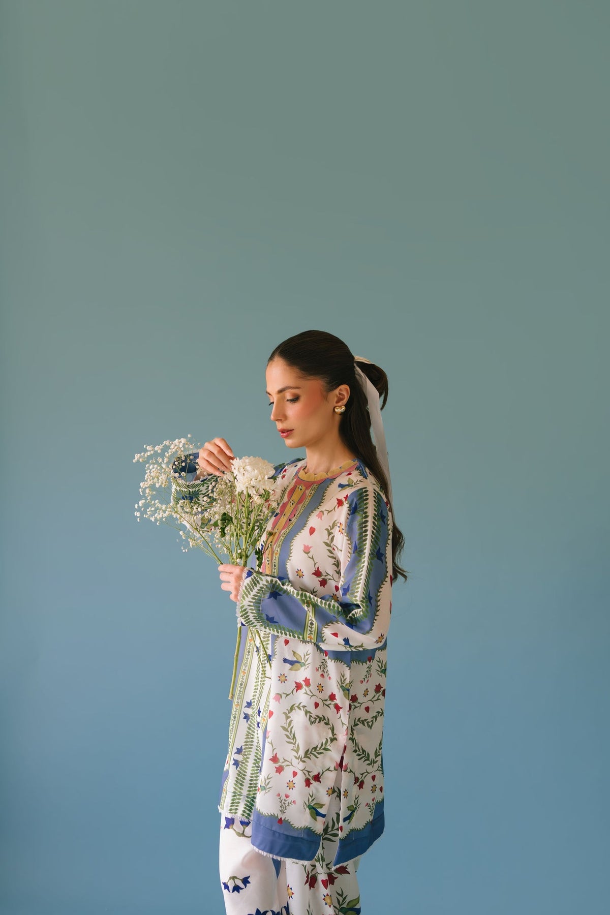 Sammy K | Lawn Pret 25 | flower bud by Sammy K - Designer Dress  - Type : Ladies Clothes - Available at Libayah - 100% Original 