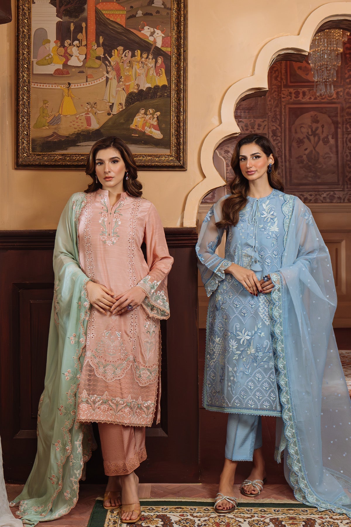 Sahar | Festive Edit Ready to Wear | Glacier Veil - RTW by Sahar - Designer Dress - Type: Ladies Clothes - Available at Libayah - 100% Original