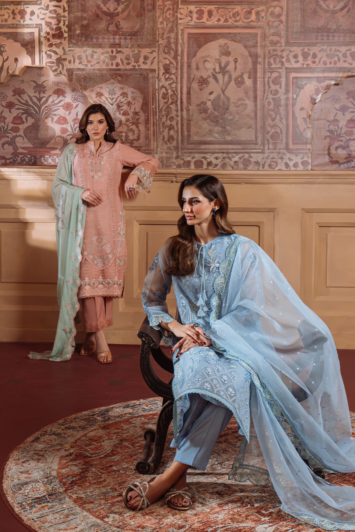 Sahar | Festive Edit Ready to Wear | Glacier Veil - RTW by Sahar - Designer Dress - Type: Ladies Clothes - Available at Libayah - 100% Original