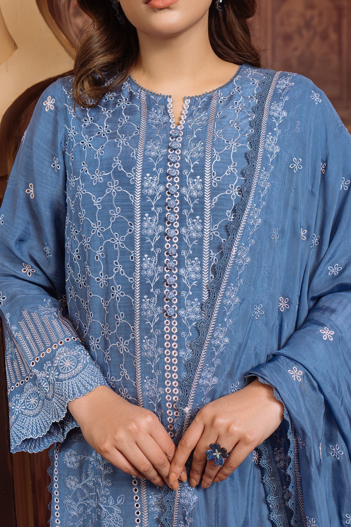 Sahar | Festive Edit Ready to Wear | Lagoon Luxe - RTW by Sahar - Designer Dress - Type: Ladies Clothes - Available at Libayah - 100% Original