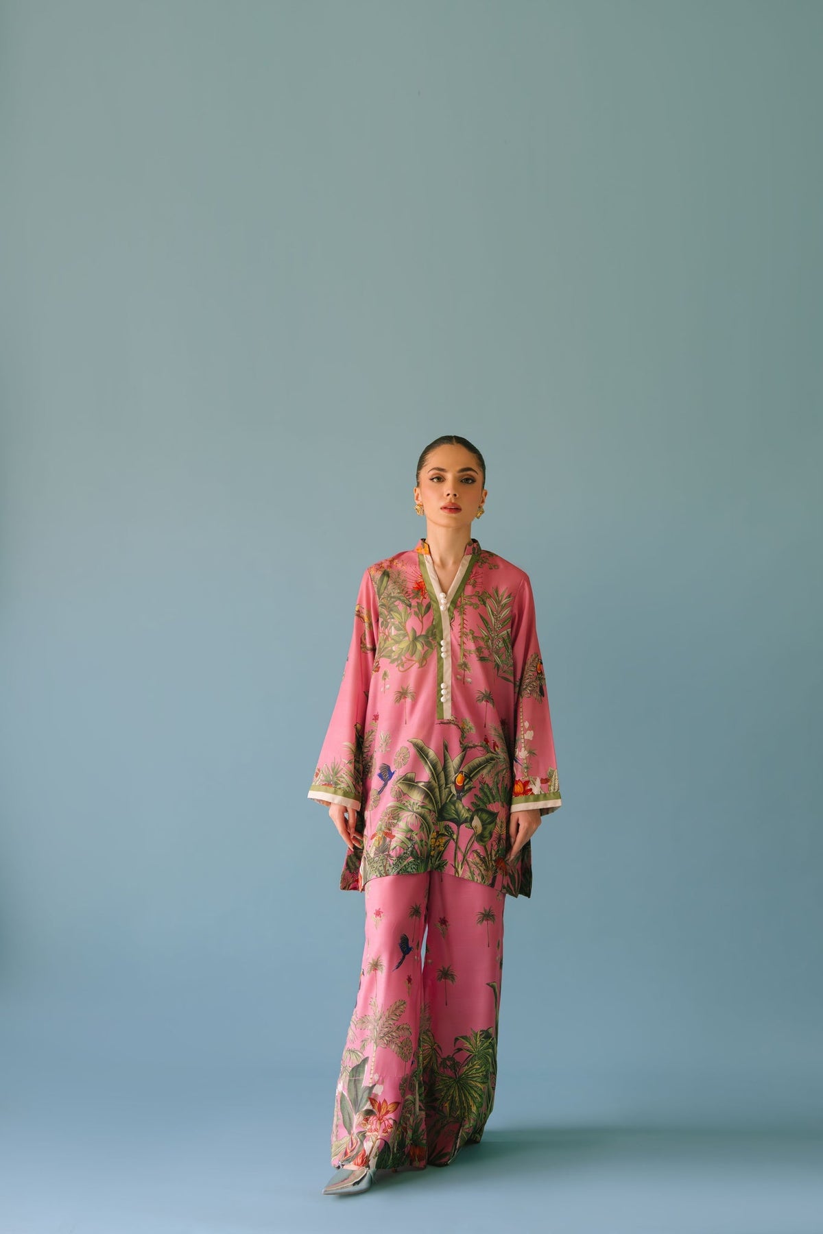 Sammy K | Lawn Pret 25 |Enchanting garden by Sammy K - Designer Dress  - Type : Ladies Clothes - Available at Libayah - 100% Original 