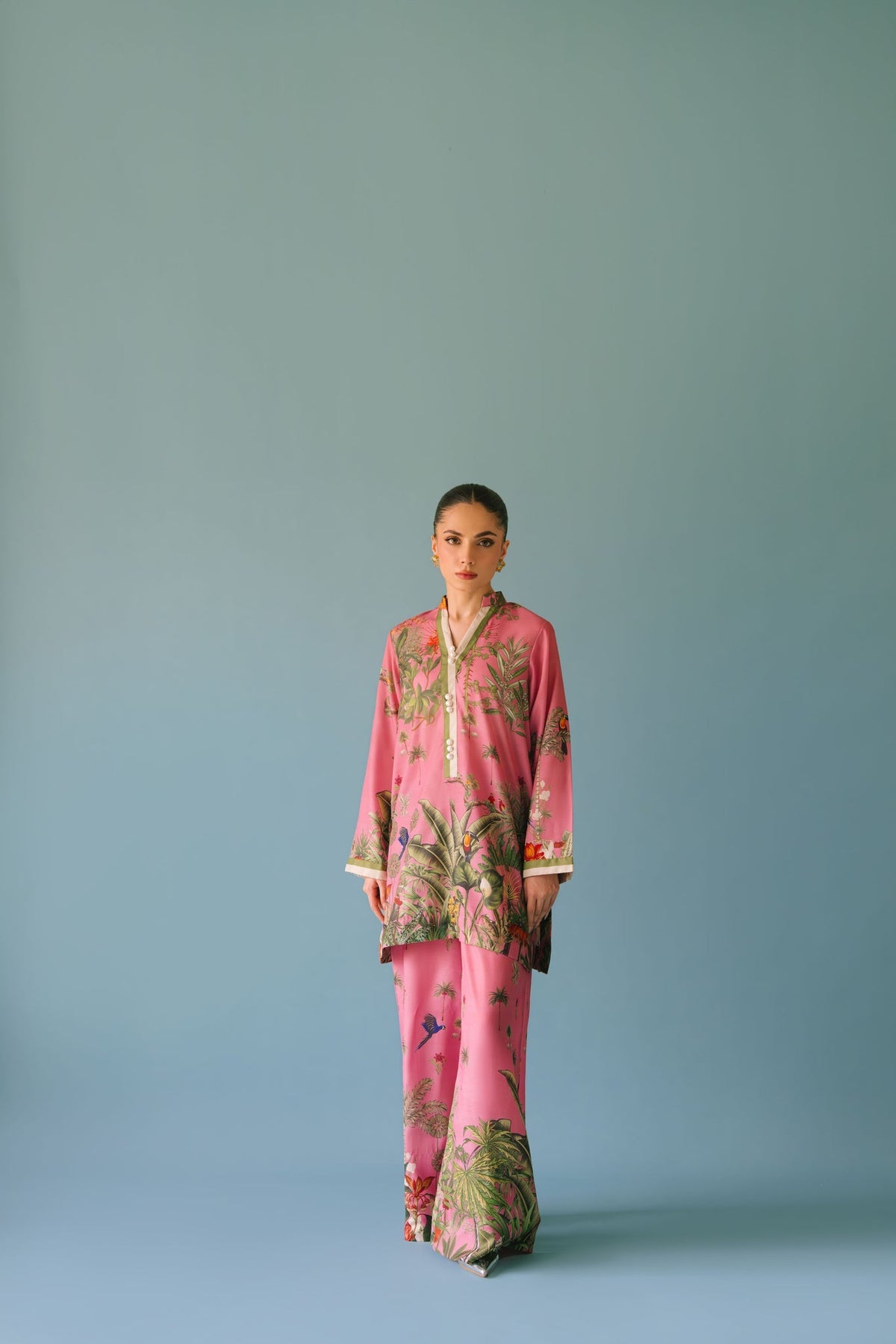 Sammy K | Lawn Pret 25 |Enchanting garden by Sammy K - Designer Dress  - Type : Ladies Clothes - Available at Libayah - 100% Original 