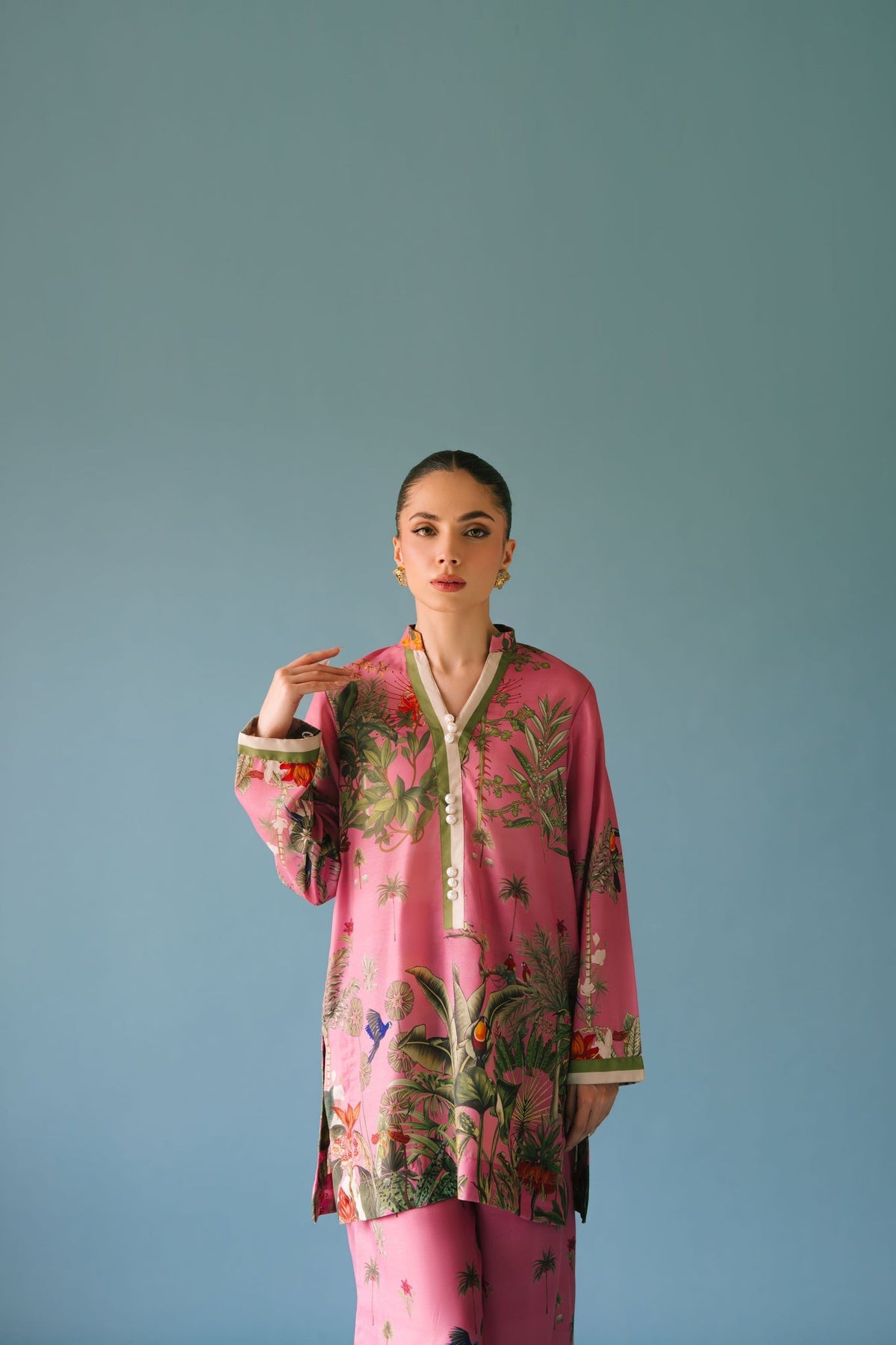 Sammy K | Lawn Pret 25 |Enchanting garden by Sammy K - Designer Dress  - Type : Ladies Clothes - Available at Libayah - 100% Original 